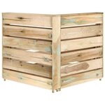 vidaXL Canapé palette d'angle de jardin bois de pin imprégné