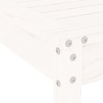 vidaXL Ensemble de bistrot de jardin 3 Pièces blanc bois de pin massif