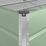 vidaXL Jardinière Vert pastel 195 x 100 x 45 cm Acier galvanisé