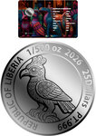 Monnaie ALEBRIJE PAJARO 1/500 Oz Platine 25$ Liberia 2026 (PRÉCOMMANDE)