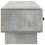 vidaXL Meuble TV Gris béton 147 x 34 5 x 30 cm Bois d'ingénierie