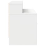 vidaXL Table de chevet avec tiroir blanc 51x31x47 cm