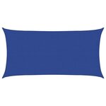 vidaXL Voile d'ombrage 160 g/m² rectangulaire bleu 4x7 m PEHD
