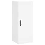 vidaXL Buffet haut Blanc 34 5x34x180 cm Bois d'ingénierie