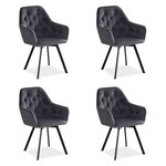 Chaise de salle à manger lot 4 chaises oeufs