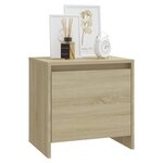 vidaXL Tables de chevet 2 Pièces chêne sonoma bois d'ingénierie