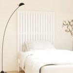 vidaXL Tête de lit murale Blanc 95 5x3x110 cm Bois massif de pin