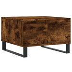 vidaXL Table basse chêne fumé 55x55x36 5 cm bois d'ingénierie