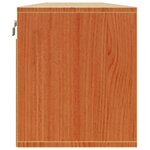 vidaXL Meuble mural avec étagère 2 Pièces Cire marron 80 x 30 x 35 cm