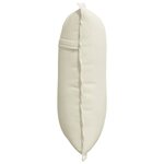 vidaXL Coussin de Dos Crème 50 x 45 cm Tissu en velours côtelé