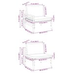 vidaXL Ensemble de canapé de jardin 8 Pièces Anthracite Acier
