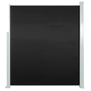 vidaXL Auvent latéral rétractable 120 x 300 cm Noir