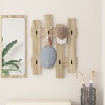vidaXL Porte-manteau mural avec stockage Chêne Sonoma 60 x 3 x 82 cm