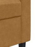 vidaXL Fauteuil Marron 60 cm Velours