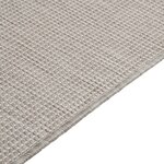 vidaXL Tapis à tissage plat d'extérieur 80x150 cm gris clair