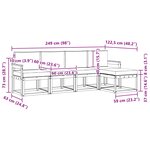 vidaXL Ensemble de canapés d'extérieur 5 pc Blanc et crème