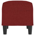 vidaXL Banc Rouge bordeaux 70x35x41 cm Tissu
