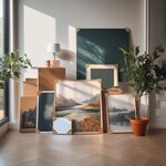 Pack and Move - Lot de 48 protections d'angles amovibles - 2 5 → 12 x 12 cm - Pour cadre  TV  tableau