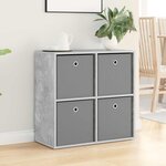 vidaXL Buffet Gris béton 68 5 x 32 x 67 cm