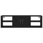 vidaXL Étagère Murale Chêne noir 140 x 41 x 75 cm Bois d'ingénierie
