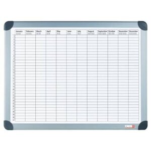 Desq planificateur annuel magnétique 60x90 cm blanc