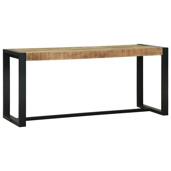 vidaXL Banc Marron 100 x 35 x 45 cm Bois de manguier massif
