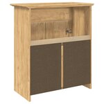 vidaXL Cabinet de salle de bain BODO Marron miel 70 x 35 x 80 cm