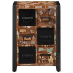 vidaXL Buffet 50x35x70 cm bois massif de récupération