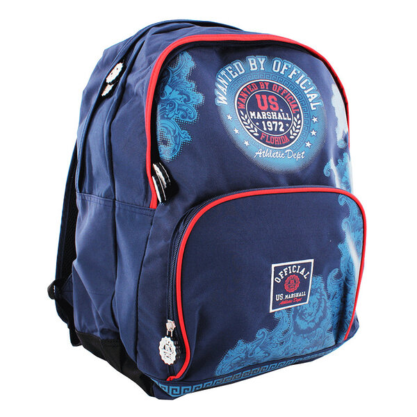 Sac a dos us marshall 45 cm 2 compartiments collège lycée