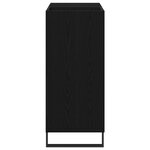 vidaXL Meuble d'enregistrement Chêne noir 84 5x38x90 cm Bois d'ingénierie
