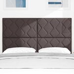 vidaXL Tête de lit avec des lumières à LED Gris clair 144 cm tissu