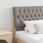 vidaXL Tête de lit capitonnée Taupe 180 cm Pin massif