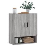 vidaXL Armoire murale sonoma gris 60x31x70 cm bois d'ingénierie