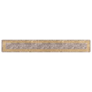 vidaXL Coureur de Tapis MARSA Gris 50 x 350 cm Polyester et PVC
