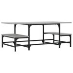 vidaXL Table basse sonoma gris 100x50 5x40 cm bois d'ingénierie