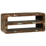 vidaXL Meuble TV 80x32x36 cm en bois massif récupéré