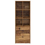 vidaXL Étagère marron Bois ancien Panneau de particules Moyen