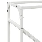 vidaXL Portant de bois chauffage blanc 40x25x100 cm