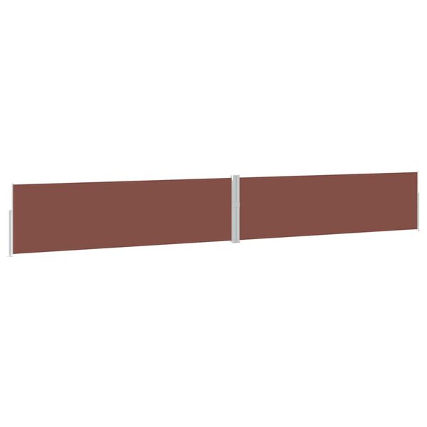 vidaXL Auvent latéral rétractable de patio 170x1200 cm Marron