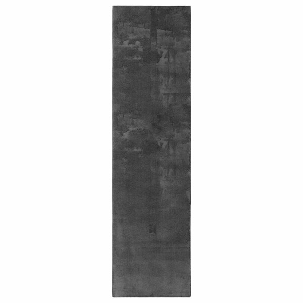 vidaXL Tapis doux à poils moyens et lavable HUARTE Anthracite