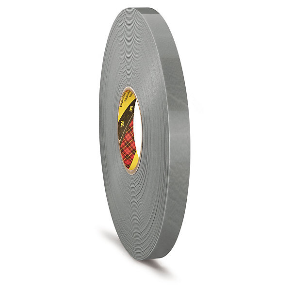 Mousse double face vhb 3m grise pose à 0° forte adhésité 19 mm x 33 m (lot de 4)