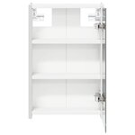 vidaXL Armoire Miroir de Salle de Bain Blanc 33 x 11 5 x 50 cm