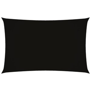 vidaXL Voile de parasol tissu oxford rectangulaire 2x5 m noir