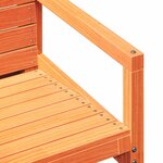 vidaXL Chaise de jardin cire marron 57 5x63x76 cm bois de pin massif