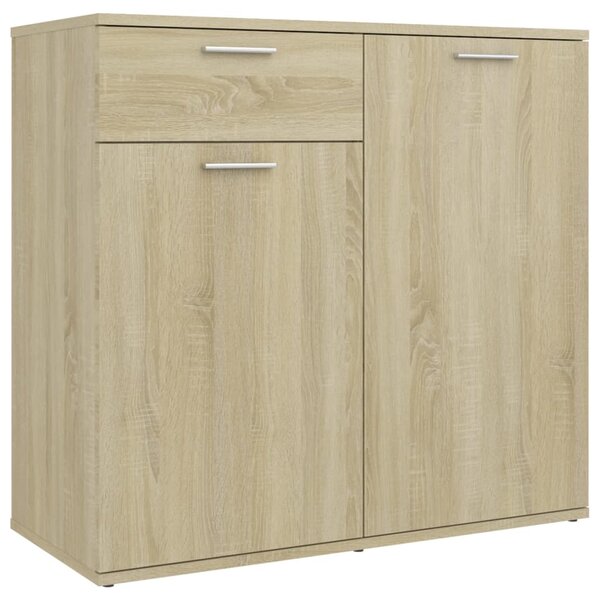 vidaXL Buffet chêne sonoma 80x36x75 cm bois d'ingénierie