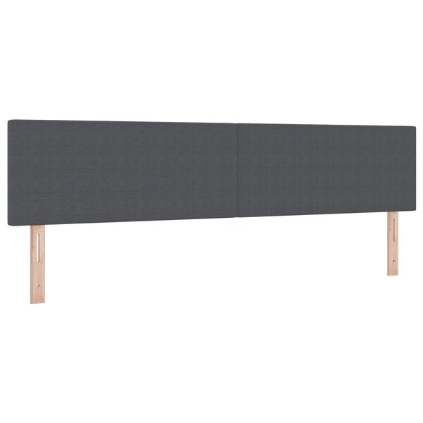 Tête de lit LED vidaXL Design Simple Gris Foncé 100 cm en Velours Côtelé