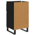 vidaXL Buffet avec tiroir Chêne noir 35 x 40 x 70 cm Bois d'ingénierie