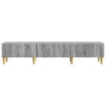 vidaXL Meuble TV 147 x 34 5 x 30 cm Sonoma gris Bois d'ingénierie
