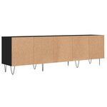 vidaXL Meuble TV noir 150x30x44 5 cm bois d'ingénierie