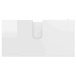 vidaXL Ensemble de mobilier de salle de bain 3 Pièces Blanc brillant